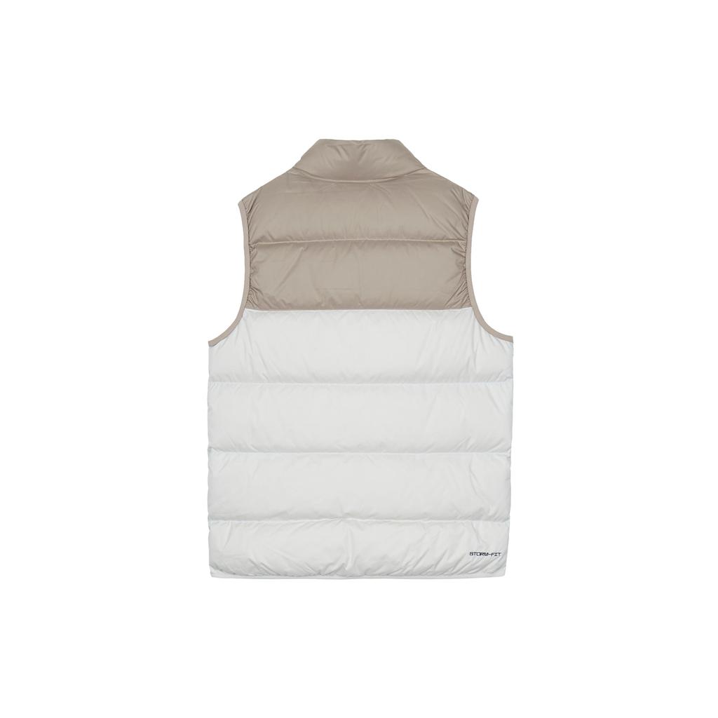 Nike Patchwork Stand Collar Zippered Down Vest Sport Casual Men Vests Khaki FB8184-247