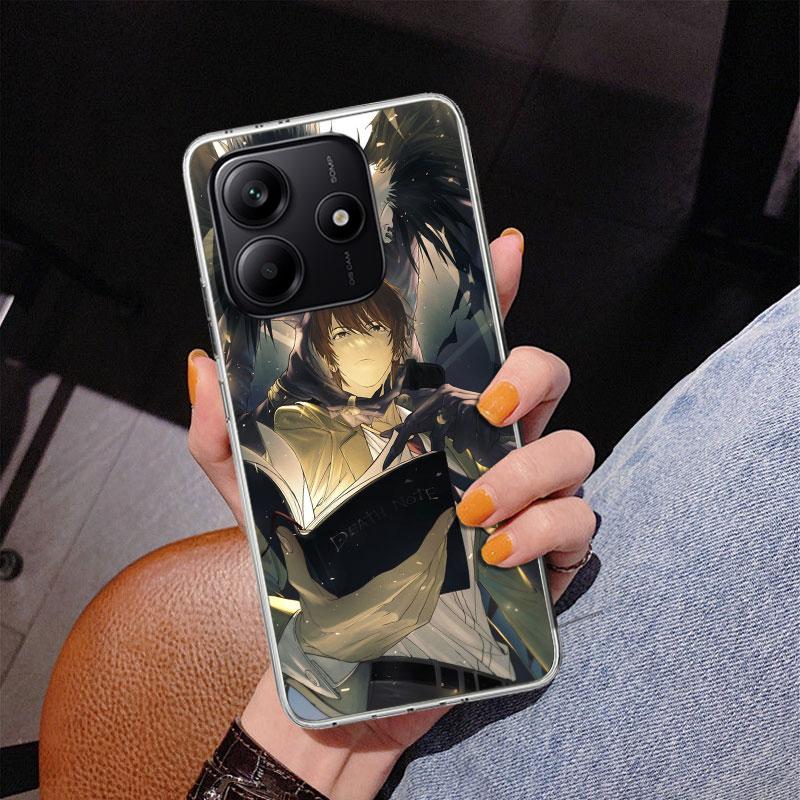 N-Note D-Death Yagami Light Phone Case For Xiaomi Redmi Note 15 14 13 12S 12 11 Pro Plus 14S 11S 11E 10 10S 11T 5G Personalized