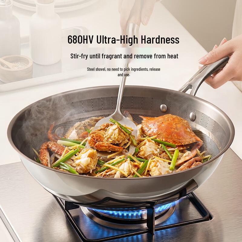 Buydeem Pure Titanium Stir-Fry Wok