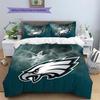 Philadelphia Eagles2 Pattern Bedding Quilt Set  Home Decoration  Gift (1 * Duvet Cover + 2 * Pillowcase  Without Core)