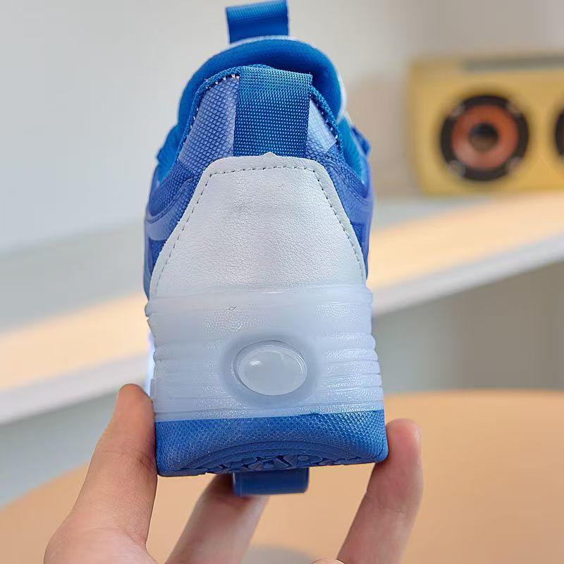 Scarpe Roller Unisex da Ragazzo con Ruote a Scomparsa, Stile Estivo Traspirante, Edizione per Bambini con Luci