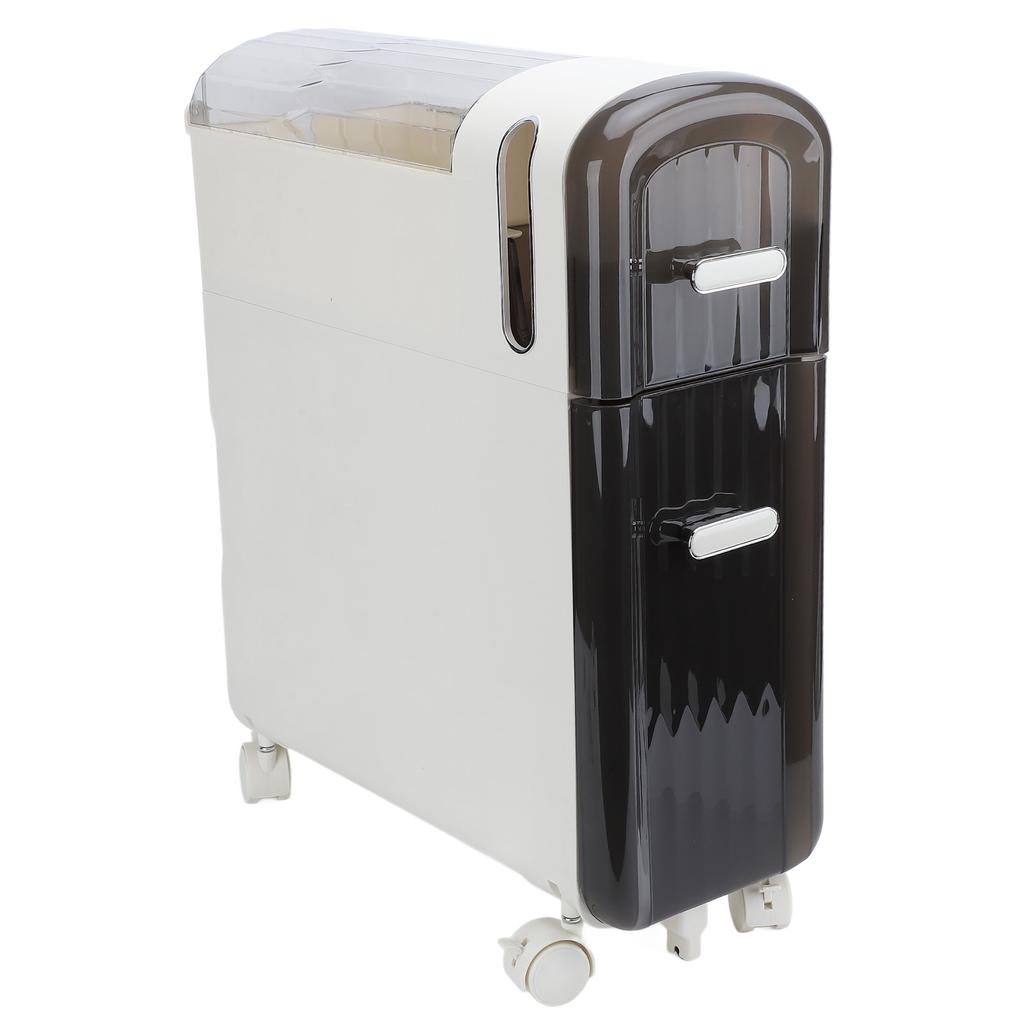 Narrow Storage Cabinet Multipurpose Modern Simple Design Drawer Type 2 Tier Slim Bathroom Storage Cabinet for Bathroom Kitchen