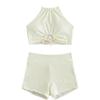 Push Up Bikini Set Women High Waist Two Piece Bathing Suit Swimming Swimsuit Cover Up Swimwear Female Summer Beachwear