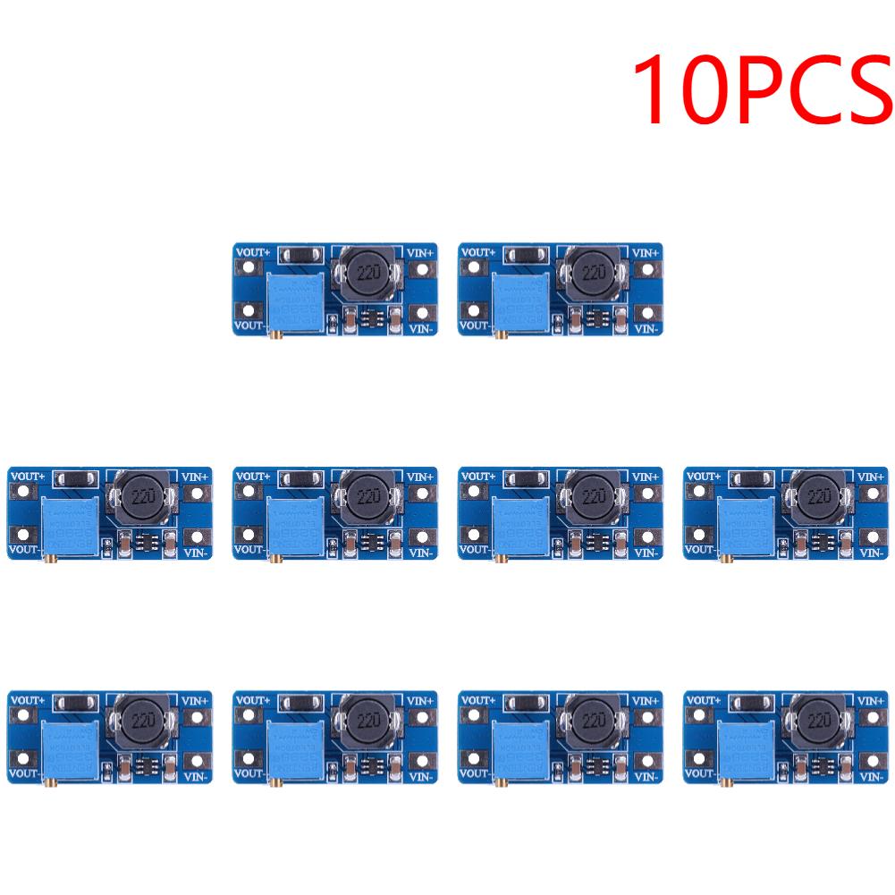 2-20pcs MT3608 Adjustable Boost Module DC-DC Step Up Converter Module 2A Max 2V-24V To 5V 9V 12V 28V Booster Power Supply Board
