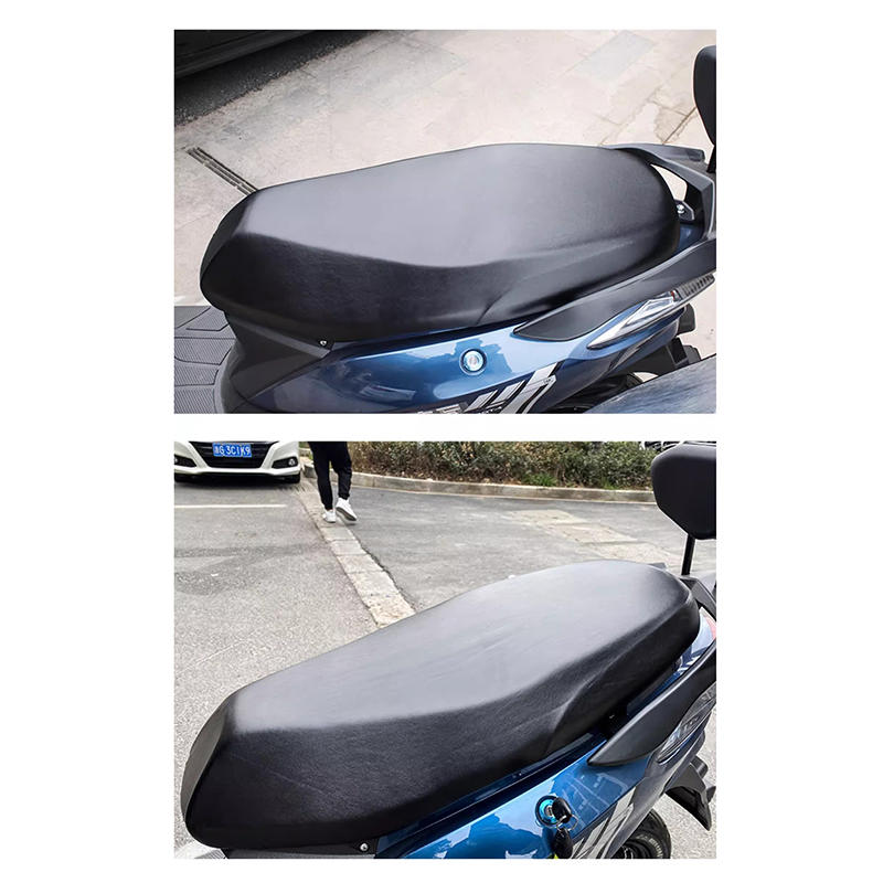 Universal Black Motorcycle Seat Cushion Cover Sun Resistant Waterproof All Season Universal Seat Cover