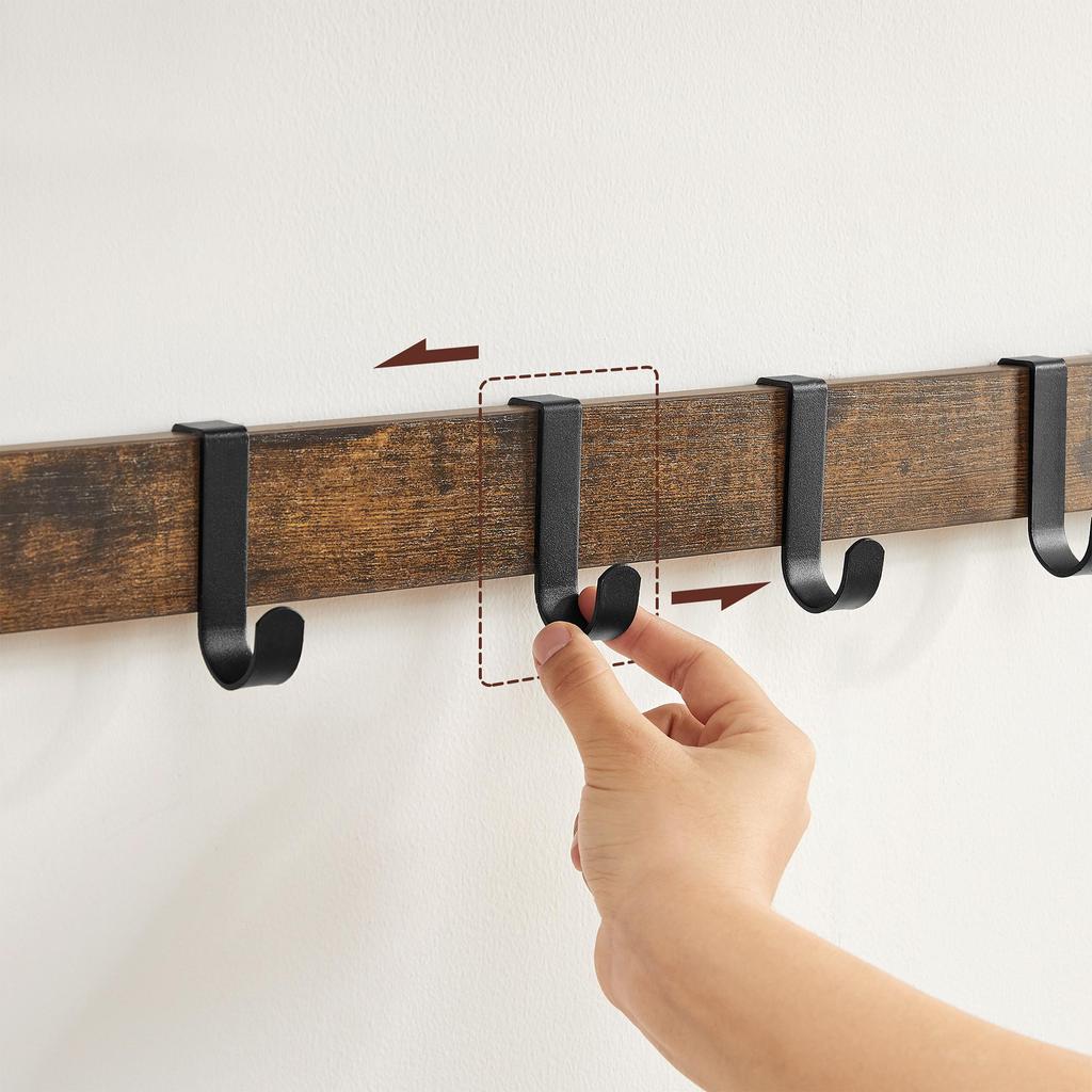 VASAGLE Coat Rack Wall-Mounted