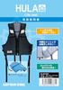 Captain Stag HULA US-3016 Snorkeling Vest, Floating Vest with Reflective Tape, Adult Size, Black/Blue