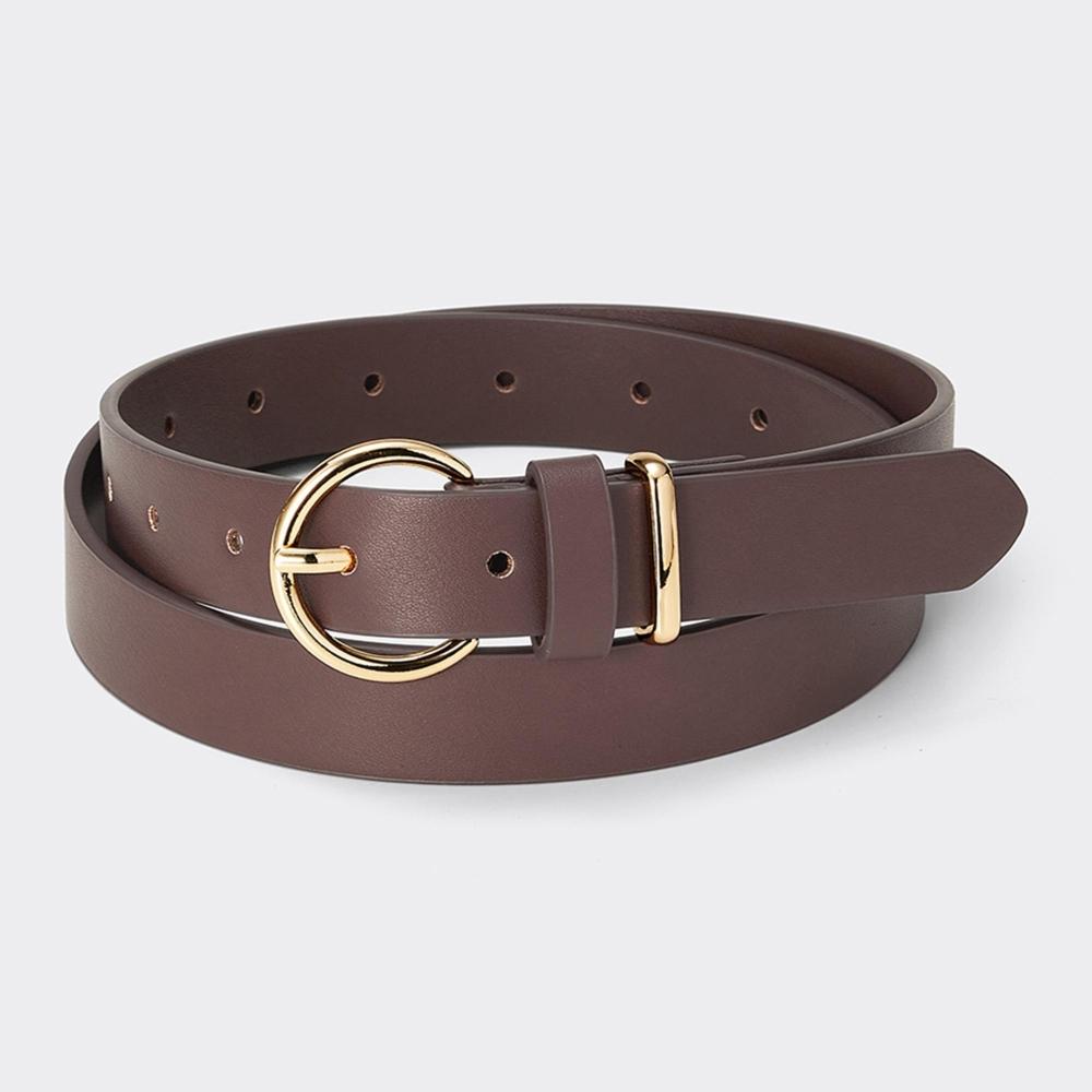 

Ремень GU by Uniqlo с металлической петлей и круглой пряжкой