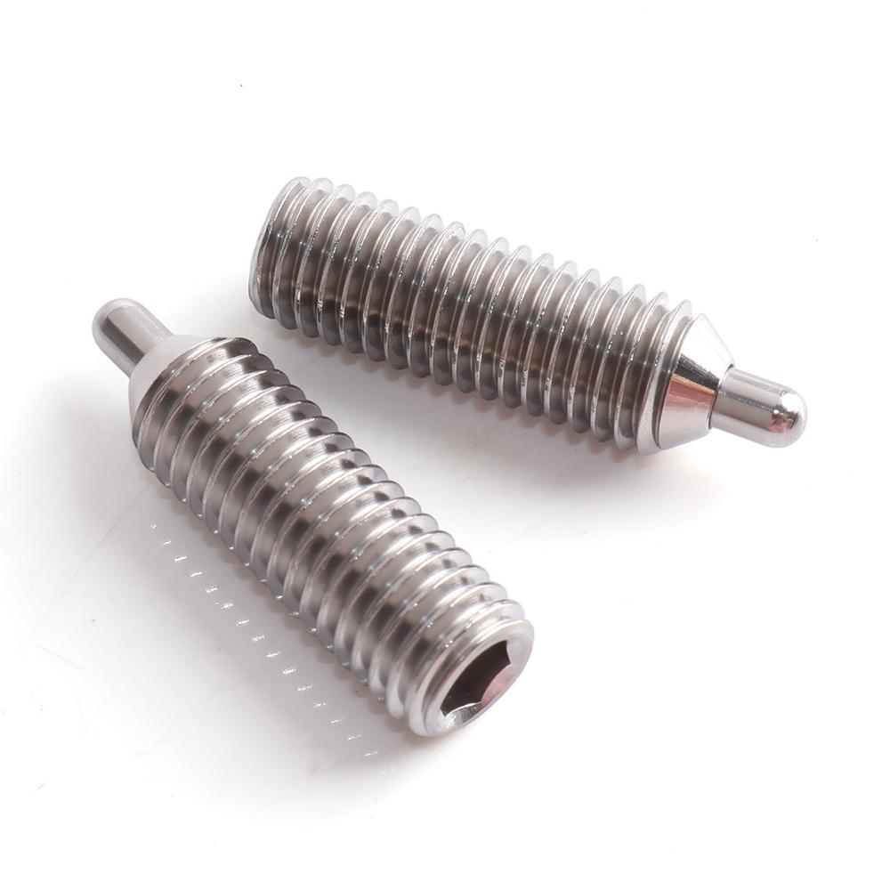 M4 M5 M6 M8 M10 M12 Spring Plungers with Round-ended Pin and 304 Stainless Hex Socket Screw Spring Pin