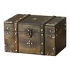 Jewelry Box Decorative Wooden Treasure Chest Vintage Storage with Lid Keepsake Rustic