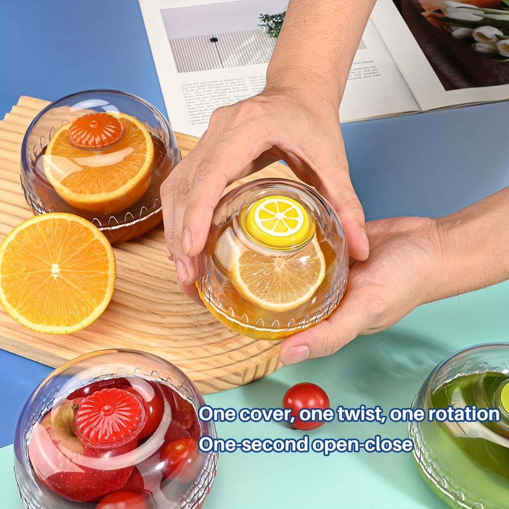 Vegetable Fruits Crisper Containers Household Airtight Fruit Bowal Portable Tomato Avocado Fresh Storage Food-Grade Fruit Box