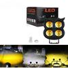 Motorcycle Headlight LED Spot Light Waterproof 4 Light Modes Running Lamp for Driving Light LED Bulbs Moto Auxiliary Accessories