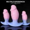 Soft Liquid Silicone Alien Butt Plug - Ultra Soft Anal Plug for Men Women, Fantasy Shape Sex Toys for Adults, Body Safe Anal Training & Solo Play