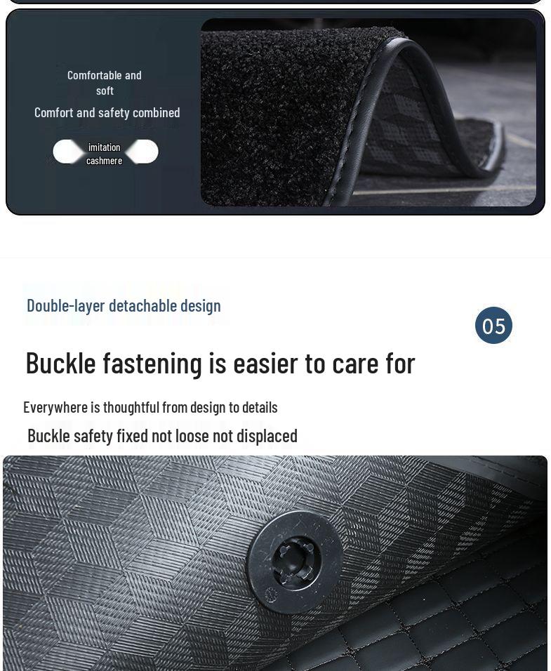 Double Layer Floor Mats for BYD Qin Plus/Plus DMi/Plus EV