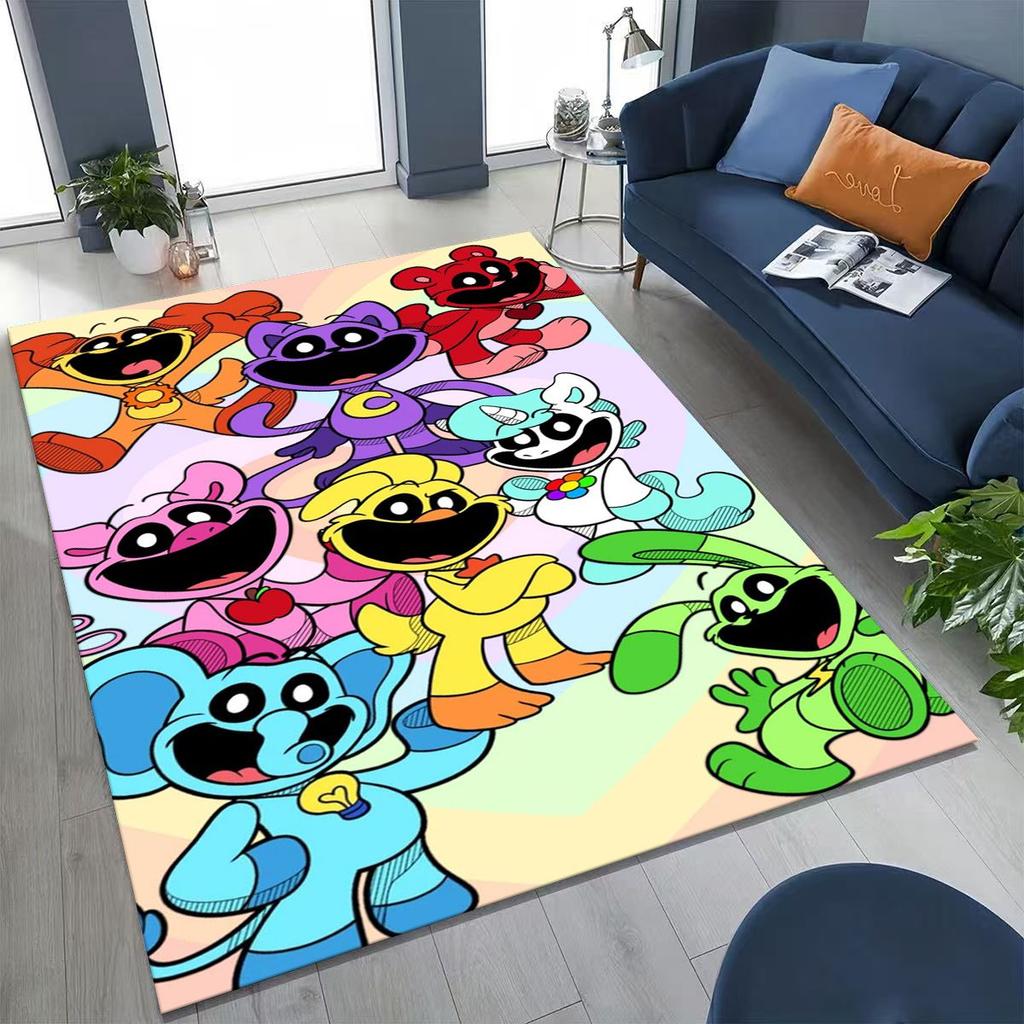 Cartoon S-Smiling C-Critters Craftycorn Catnap Rug for Bedroom Living Room Sofa Home Doormat Decor,Large Kid Non-slip Floor Mat