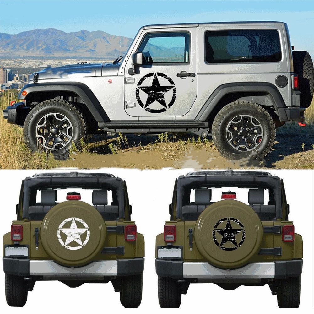 Pentagram decal broken pentagram personality decoration car decal car decal 50x50cm