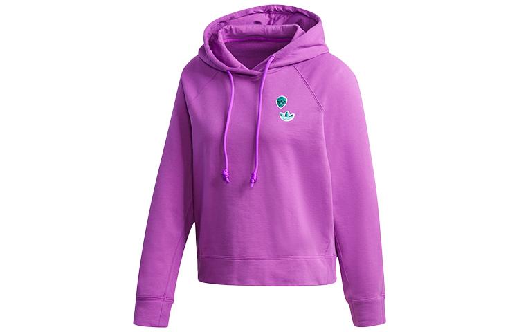 

Adidas Originals Sweatshirts Women s Purple Hooded Moderate Regular FU3772 34