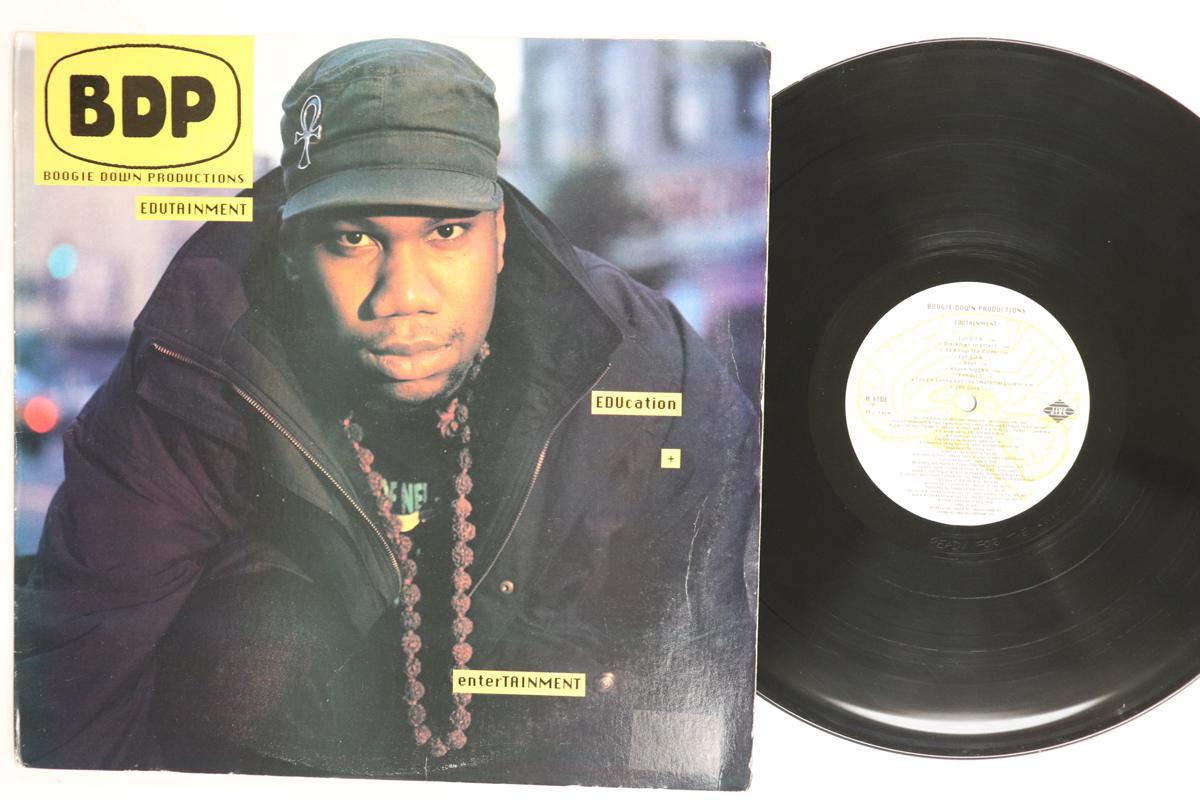 

LP Record BOOGIE DOWN PRODUCTIONS Edutainment 13581J JIVE 1990 US Rap HipHopRB Used