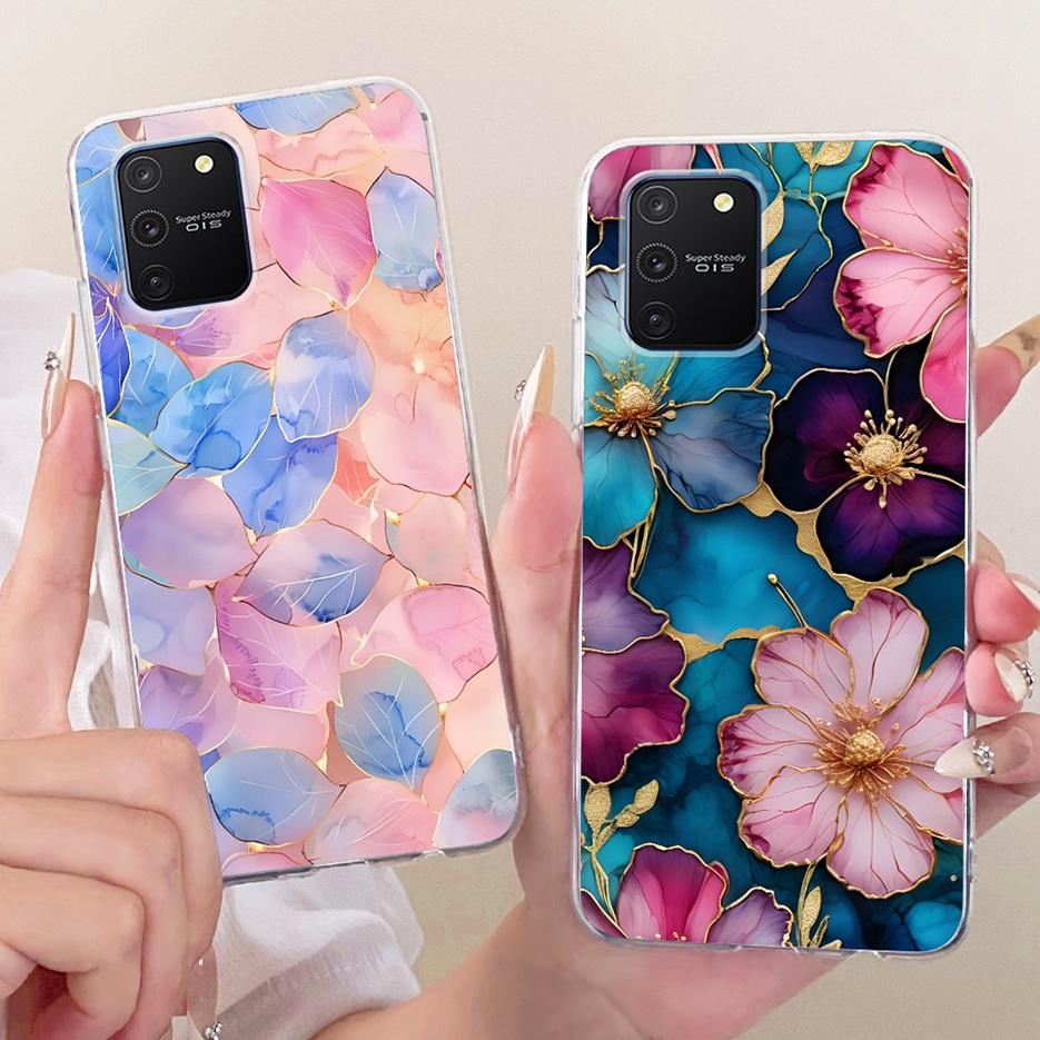 For Samsung Galaxy S10 Lite Case SM-G770F Luxury Butterfly Tree Painted Cover Soft Silicone Phone Case For Samsung S10 Lite Bags
