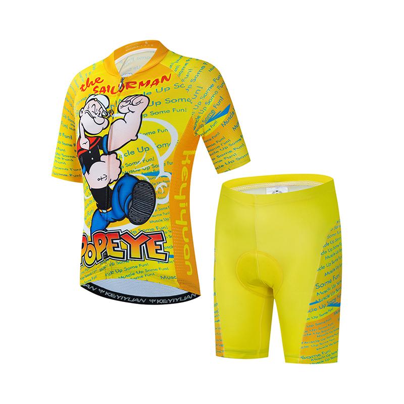 Boy Girls Bicycle Clothing Suit Summer Short Sleeve Bike Clothes Children Road Mtb Wear 2026 Summer Breathable Cycling Suit Set