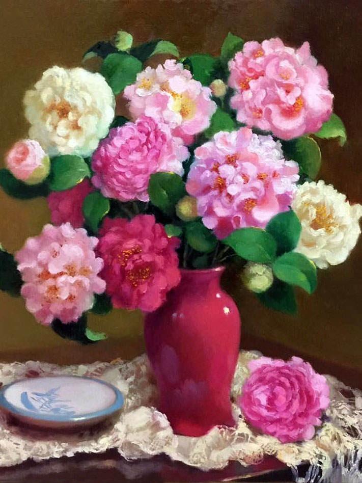DIY Diamond Painting Flower Diamond Art Mosaic Diamond Embroidery Rhinestone Mosaic Gift Home Decor