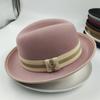 The Derby Hat Bowler Hat  Fedora For Women And Men Party Hat Men Hat For Winter Elastic Band Felt Hat Jazz Church Hat