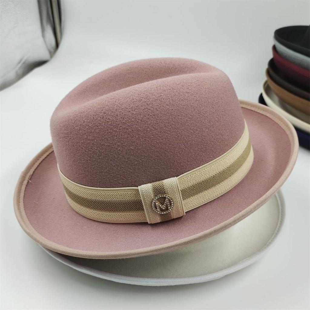 The Derby Hat Bowler Hat Fedora For Women And Men Party Hat Men Hat For Winter Elastic Band Felt Hat Jazz Church Hat