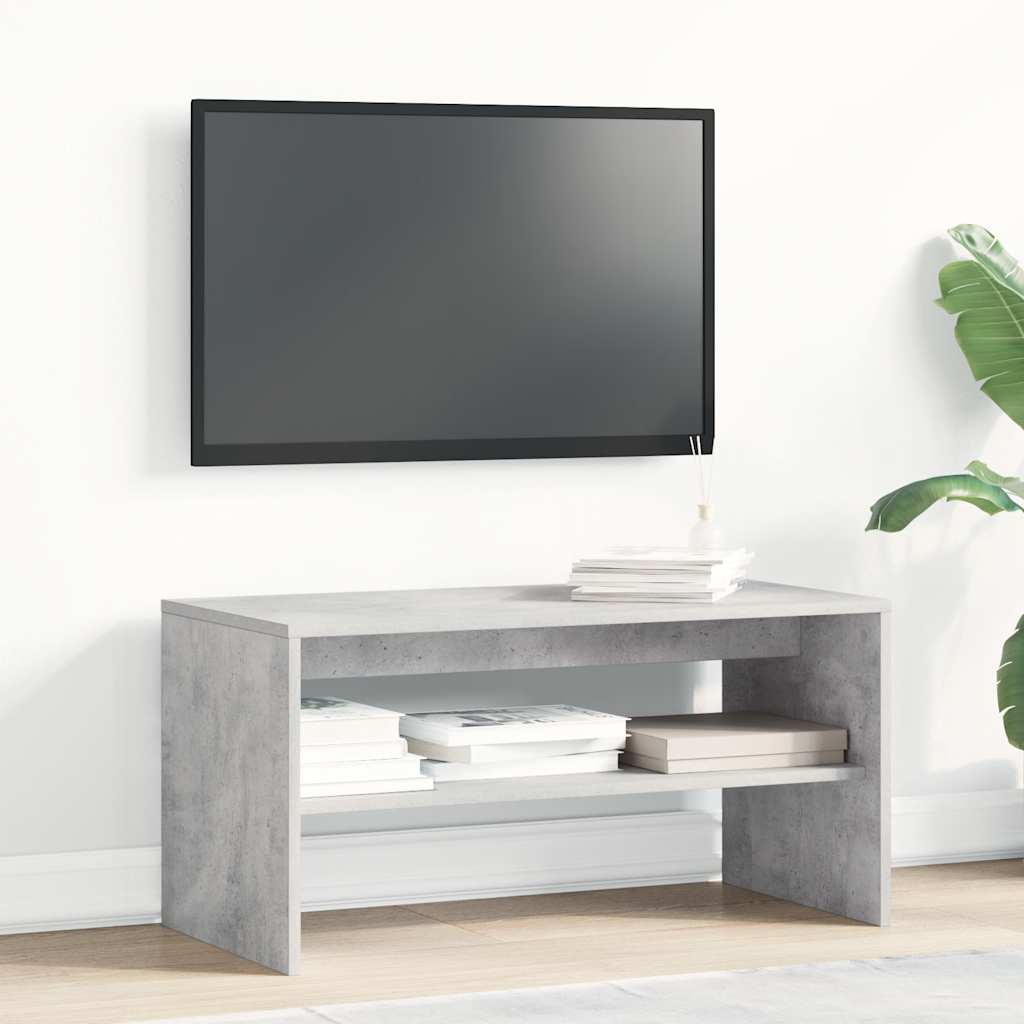 Szafka Pod Tv, Betonowy Szary, 80 X 40 X 40 Cm, Płyta Wiórowa