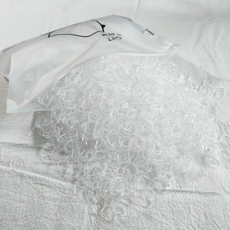 500/1000/2000pcs Girls Colourful Disposable Rubber Band Hair Ties Headband Children Ponytail Holder Bands Kids Hair Accessories