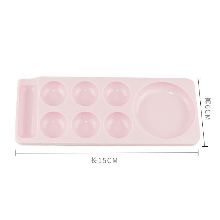 1Pcs Nail Art Palette False Nail Tips Mixing Color Drawing Pallet Gel Polish Display Shelf Manicure Tool Nail Decoration Storage
