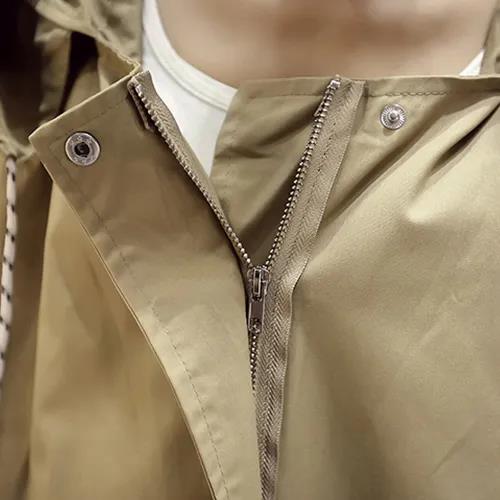 Large Size Women Jacket Spring Hooded Coat Solid Color Casual Loose Windbreaker Boutique Parka Mid-length