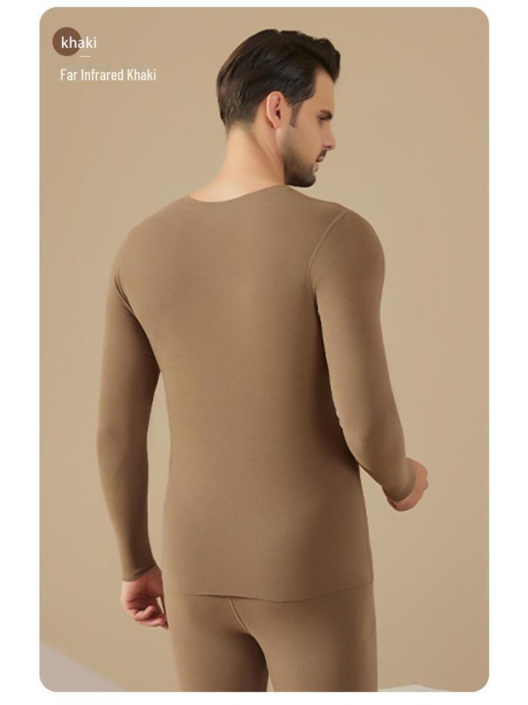 Pánské termální sametové samoohřívací triko s antibakteriální maskou - Podzimní oblečení odolné proti chladu