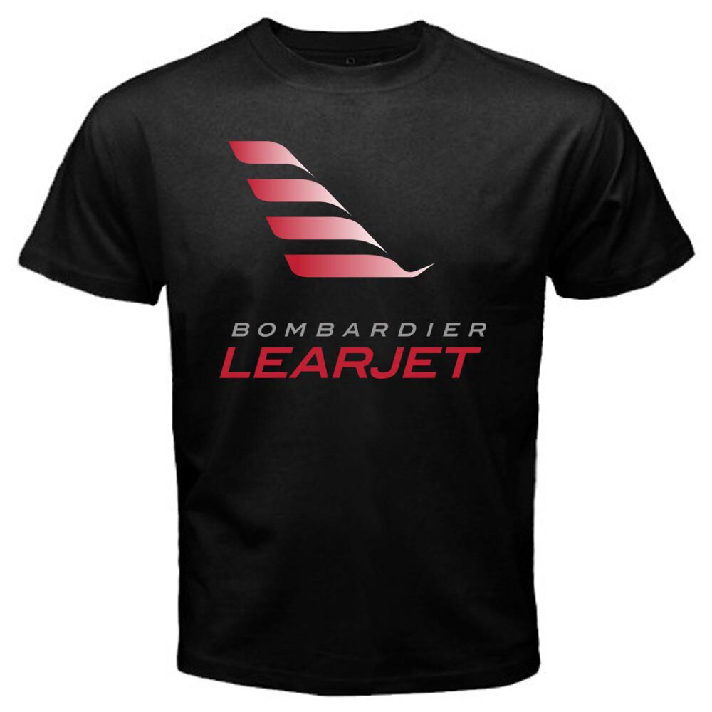 Bombardier Learjet Men s Black Size S to 5XL XXL