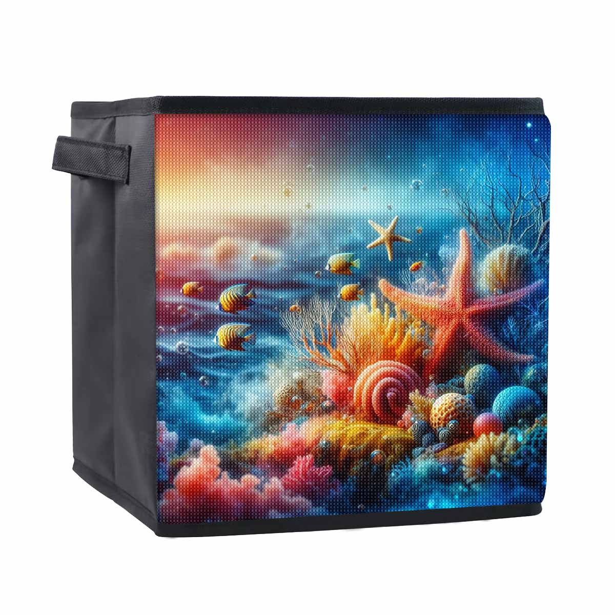 

Кораллы и Морские звезды 5D Алмазная живопись Корзина для хранения Полная круглая выкладка Мозаика Алмазная вышивка Наборы для вышивания крестом Домашний декор Домашний декор 25cmx25cm