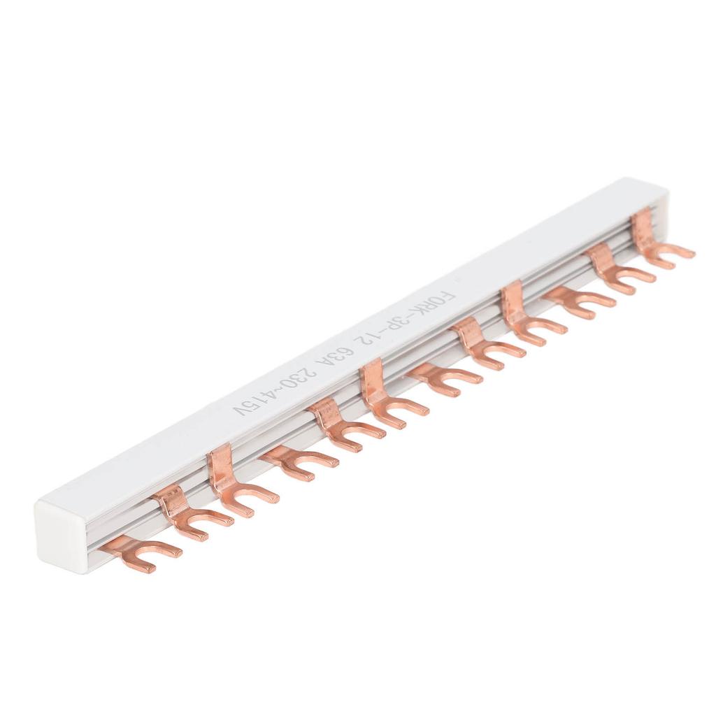 Screw Terminal Block Copper 12 Positions Barrier Strip Connector 63A 230-415V for Connection