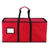 Red Oxford Christmas Ornaments Container Bin Stores Up To 128 3Inch Holiday Ornaments Xmas Decor Storage Organizer