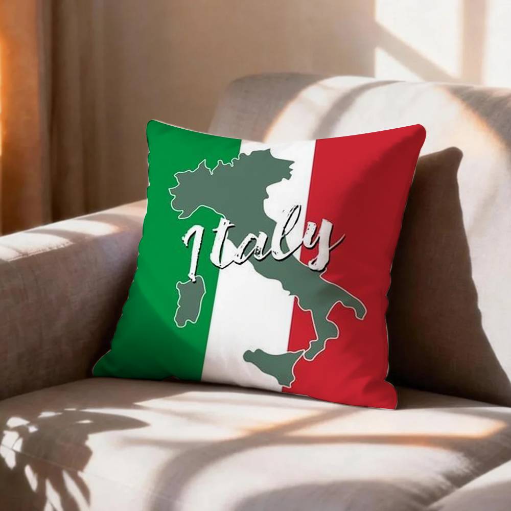 COOL FFlag of Italy Pillow Case Pattern Printed Pillowcase For Living Room Sofa Cushion Cover