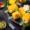 10pcs Fork Corn Skewer Stainless Steel Corn Holders Corn On The Cob Skewers Fruit Forks Outdoor Camping Cooking Barbecue Tool