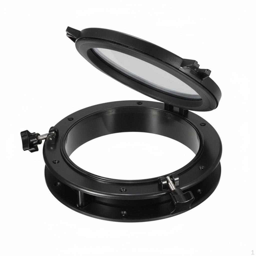 Round Porthole Watertight Seal Opening Fittings Yacht Skylight for DIY Enthusiasts,