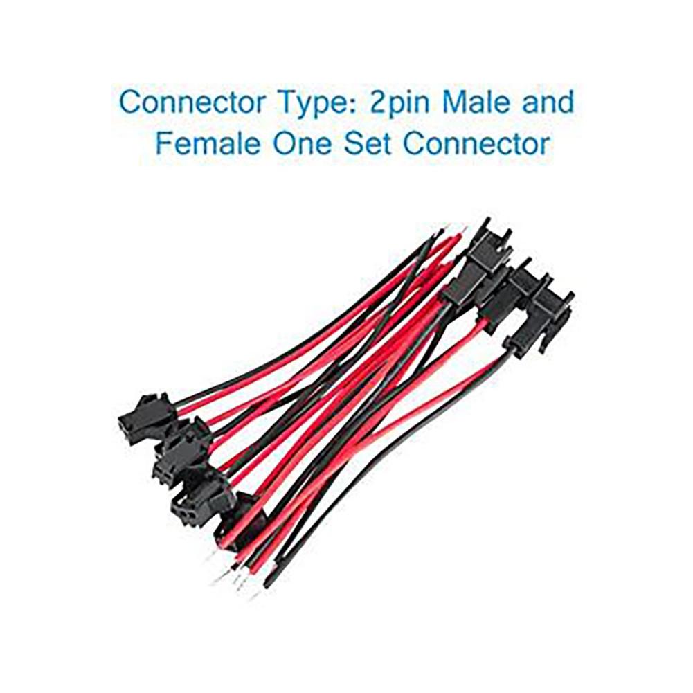 2Pin SM Connector Male 2.2mm/0.09\" 20 Pairs 22 Wire Connector