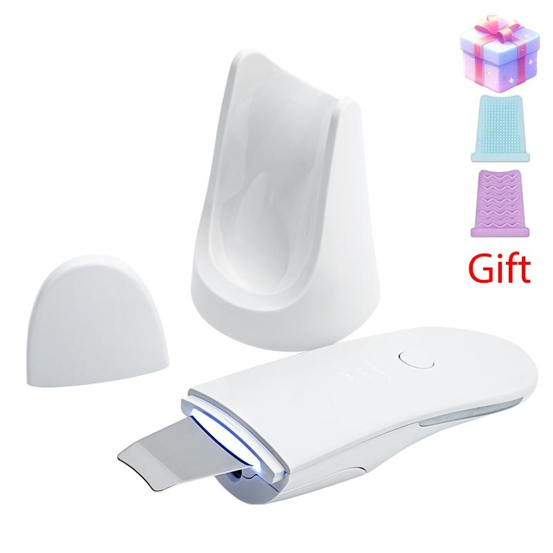 Ultrasonic Skin Scrubber Vibration Face Spatula Blackhead Remover Shovel Clean Cavitation Peeling Facial Lifting Skin Care LESEN