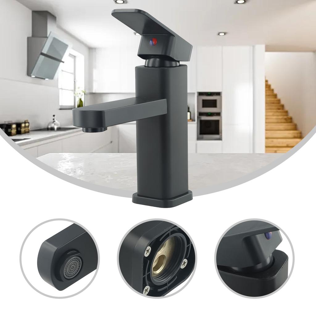 Basin Faucet Sink Bathroom Faucet Hot Cold Water Sink Mixer Tap Deck Mounted Sink Tap Crane Bath Kitchen Accessories