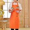 Adjustable Dirty Resistant Apron Pure Color Simple Thickened Wear Resistant Apron