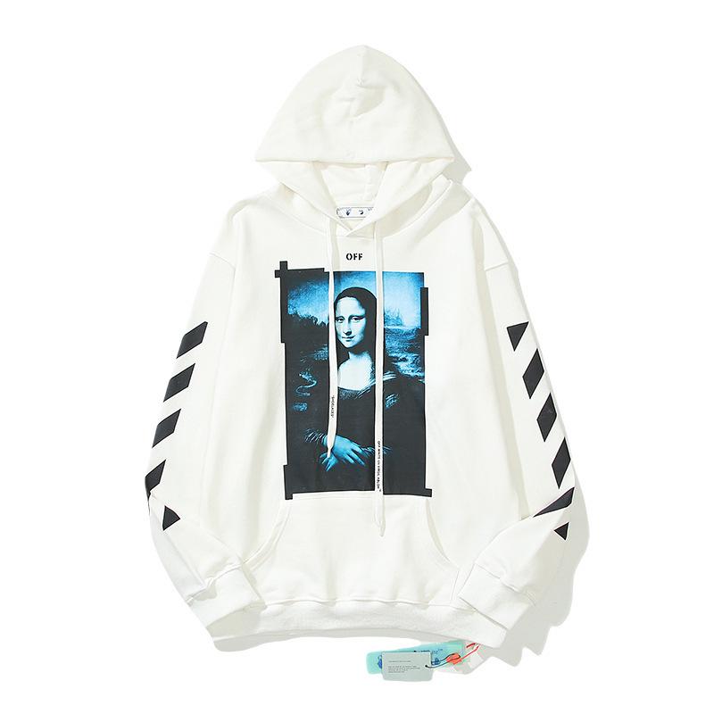 OFF-WHITE Unisex Hoodie aus Baumwoll-Frottee - Trendig & Hochwertig