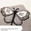 Butterfly Door Mats for Entrance Door Rubber Thick Fleece Doormat Non Slip Water Absorb Bathroom Carpet Rugs Hallway Floor Mats