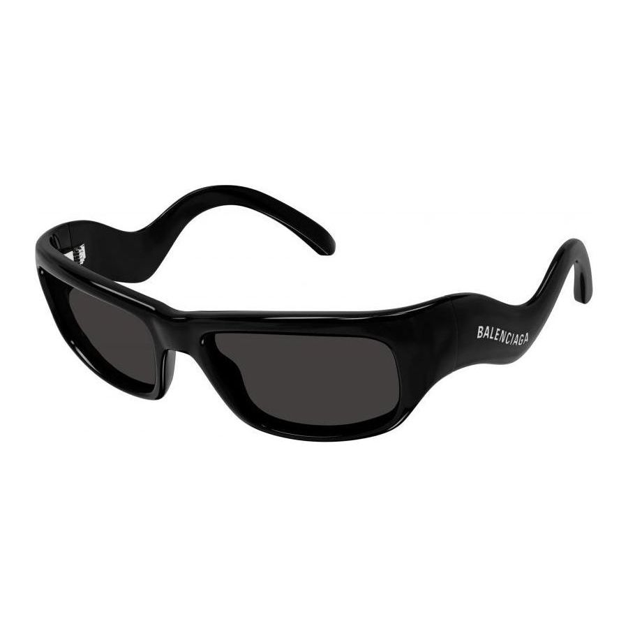 Balenciaga Logo Irregular Frame Sunglasses Men sunglasses Black BB0320S001 F,Black