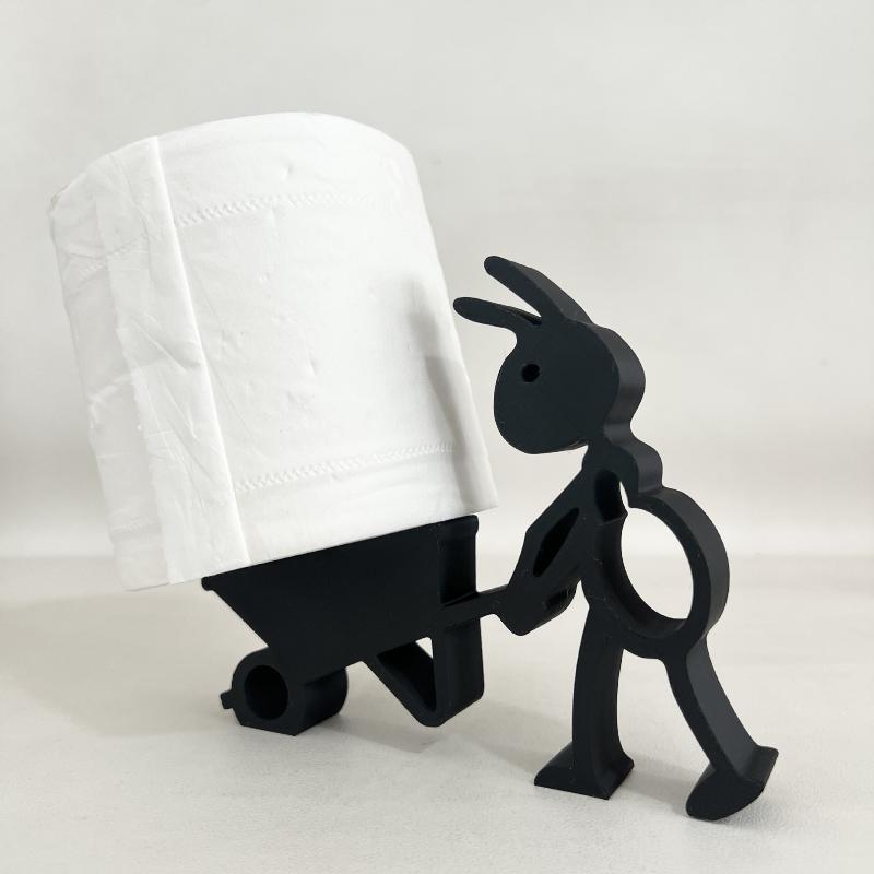 Nový Kreativní 3D Tištěný Držák na Toaletní Papír ve Tvaru Mravence Roztomilý A Jednoduchý Držák na Ruličku Toaletního Papíru