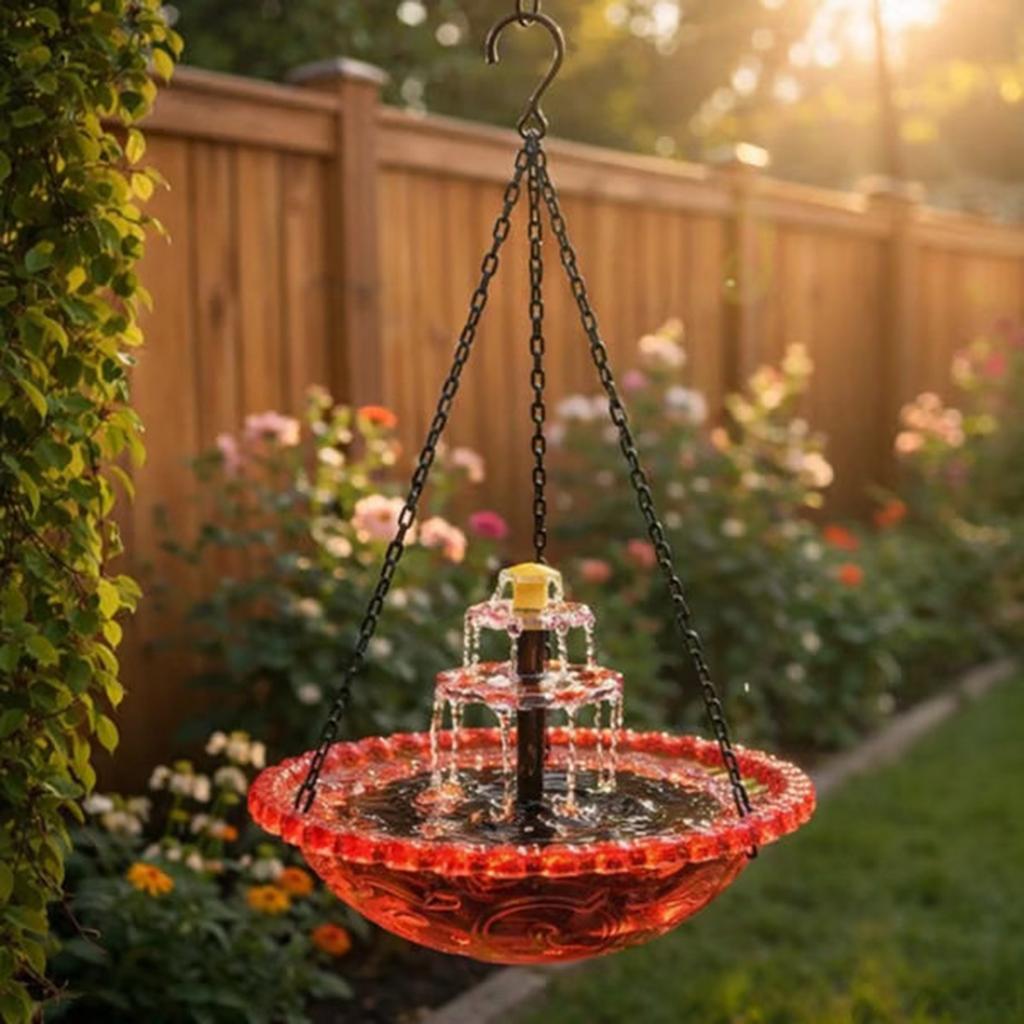 Hummingbird Water Fountain Hanging Hummingbird Feeders Cascade Hanging Feeding Station For Birds Lovers Balcony Gardens
