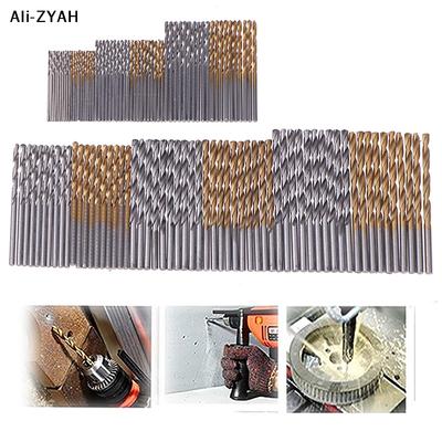 60/120Pcs Drill Set - Suitable For Metal And Wood, 1-3.5mm High Carbon Steel, Round Shank Spiral Groove Design, Durable Woodwork