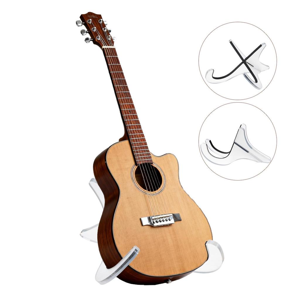 Multi-Instrument Wooden Folding Stand for Guitar, Violin, Kalimba, and Classical Instruments